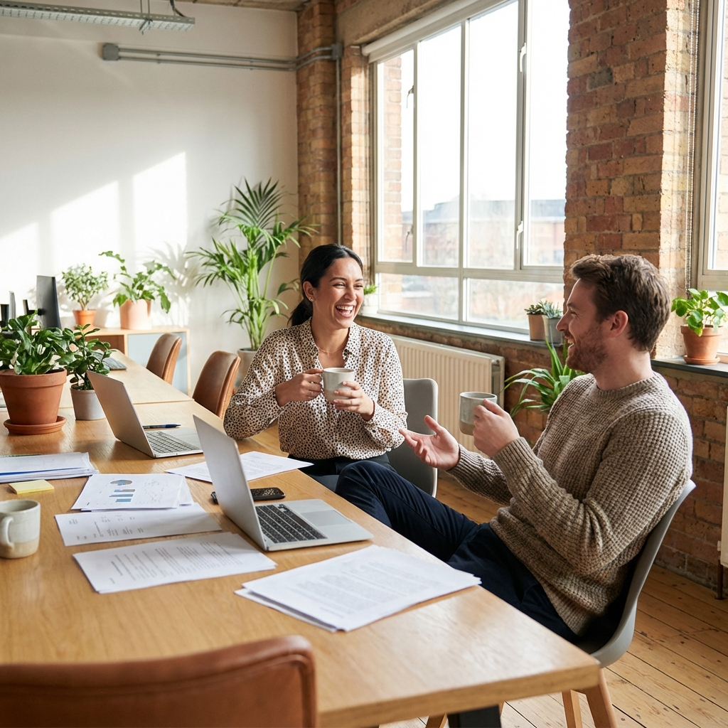Colleagues collaborating